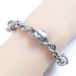 Louis Vuitton Silver Metal Charm Bracelet (Pre-Owned)