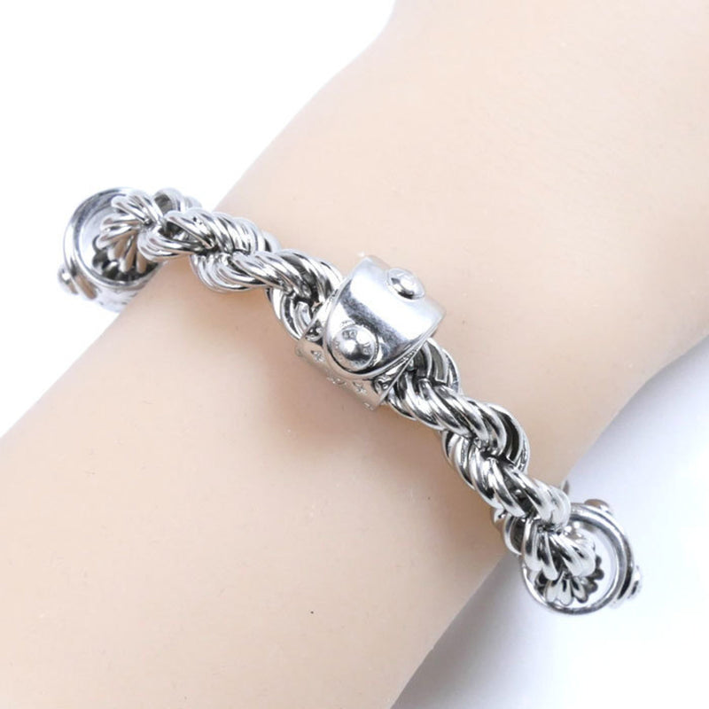 Louis Vuitton Silver Metal Charm Bracelet (Pre-Owned)