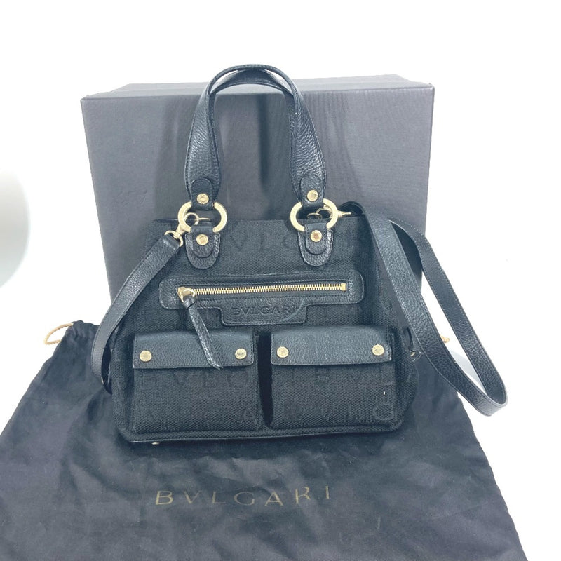 Bvlgari Black Leather Handbag (Pre-Owned)