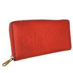 Gucci Orange Leather Long Wallet (Bi-Fold) (Pre-Owned)