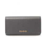 Gucci Black Leather Long Wallet (Bi-Fold)