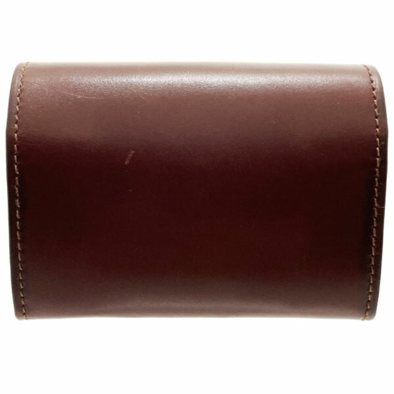 Salvatore Ferragamo Brown Leather Coin Purse/Coin Case (Pre-Owned)