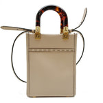 Fendi Beige Leather Shoulder Bag (Pre-Owned)