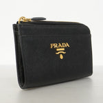 Prada Black Leather Coin Purse/Coin Case (Pre-Owned)