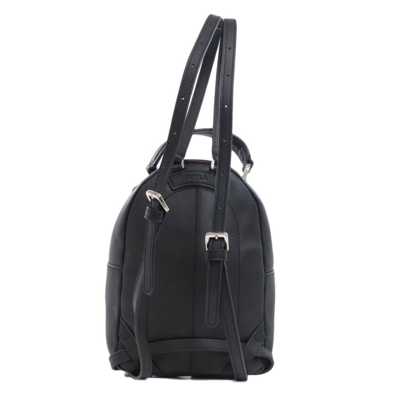 Furla Black Leather Backpack (Pre-Owned)