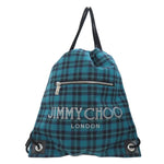 Jimmy Choo Green Canvas Backpack (Pre-Owned)