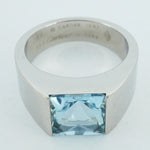 Cartier Blue White Gold (18K) Band Ring (Pre-Owned)