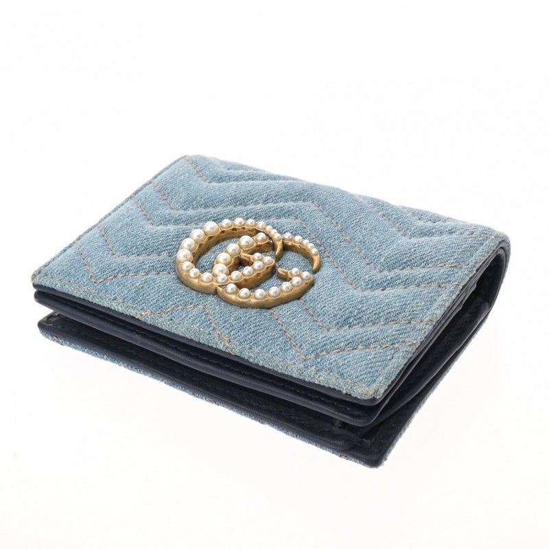 Gucci Blue Denim Wallet (Bi-Fold) (Pre-Owned)