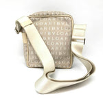 Bvlgari White Canvas Shoulder Bag (Pre-Owned)