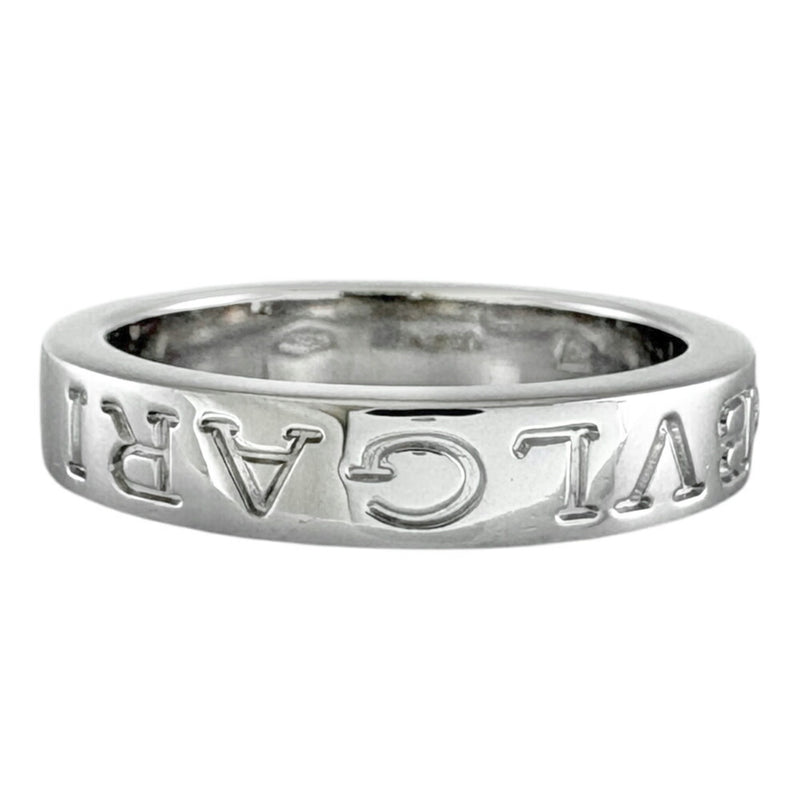 Bvlgari Silver White Gold (18K) Band Ring (Pre-Owned)