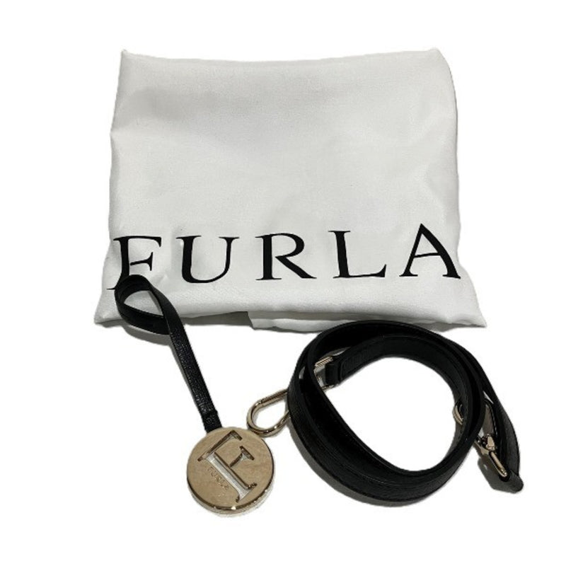 Furla Black Handbag Shoulder Bag (Pre-Owned)