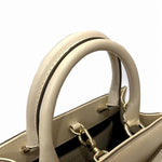 Bvlgari Ivory Leather Shoulder Bag Tote Bag (Pre-Owned)