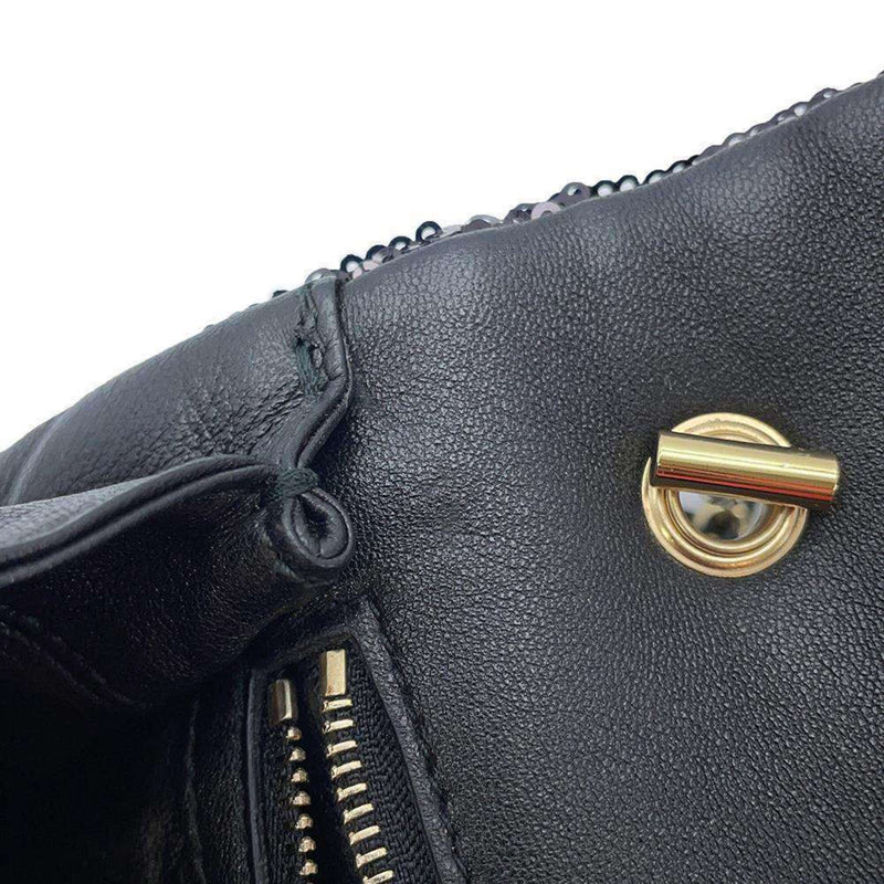 Salvatore Ferragamo Black Leather Shoulder Bag (Pre-Owned)