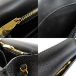 Salvatore Ferragamo Black Leather Shoulder Bag (Pre-Owned)