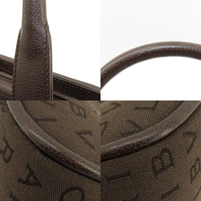 Bvlgari Brown Canvas Leather Tote Bag (Pre-Owned)