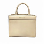 Bvlgari Ivory Leather Shoulder Bag Tote Bag (Pre-Owned)