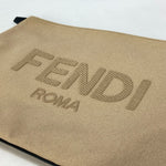 Fendi Beige Cloth Clutch Bag (Pre-Owned)