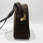 Salvatore Ferragamo Brown Suede Leather Shoulder Bag (Pre-Owned)