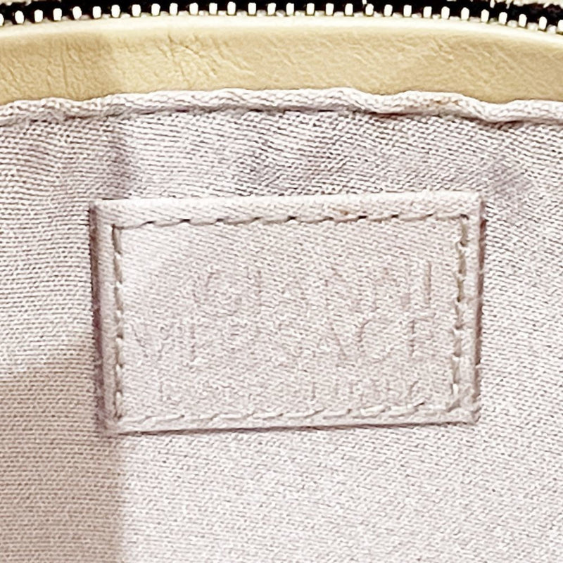 Versace Beige Leather Shoulder Bag (Pre-Owned)