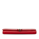 Bvlgari Bvlgari Bvlgari Red Color Leather Long Wallet (Bi-Fold) (Pre-Owned)