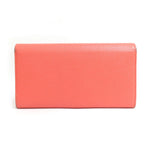 Bvlgari Salmon Pink Leather Long Wallet (Bi-Fold) (Pre-Owned)