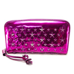 Jimmy Choo Purple Leather Long Wallet (Bi-Fold) (Pre-Owned)