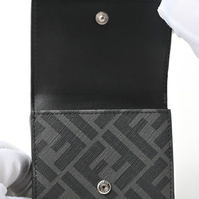 Fendi Black Fabric Wallet (Tri-Fold) (Pre-Owned)