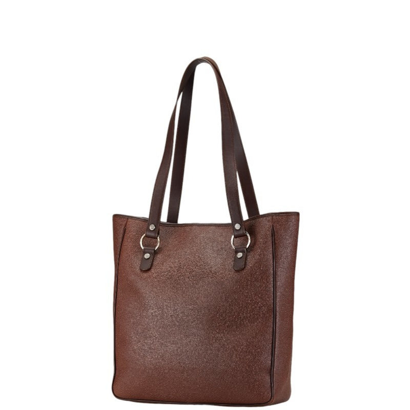 Bvlgari Brown Leather Tote Bag (Pre-Owned)