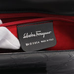 Salvatore Ferragamo Black Leather Shoulder Bag (Pre-Owned)