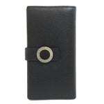 Bvlgari Black Leather Long Wallet (Bi-Fold) (Pre-Owned)