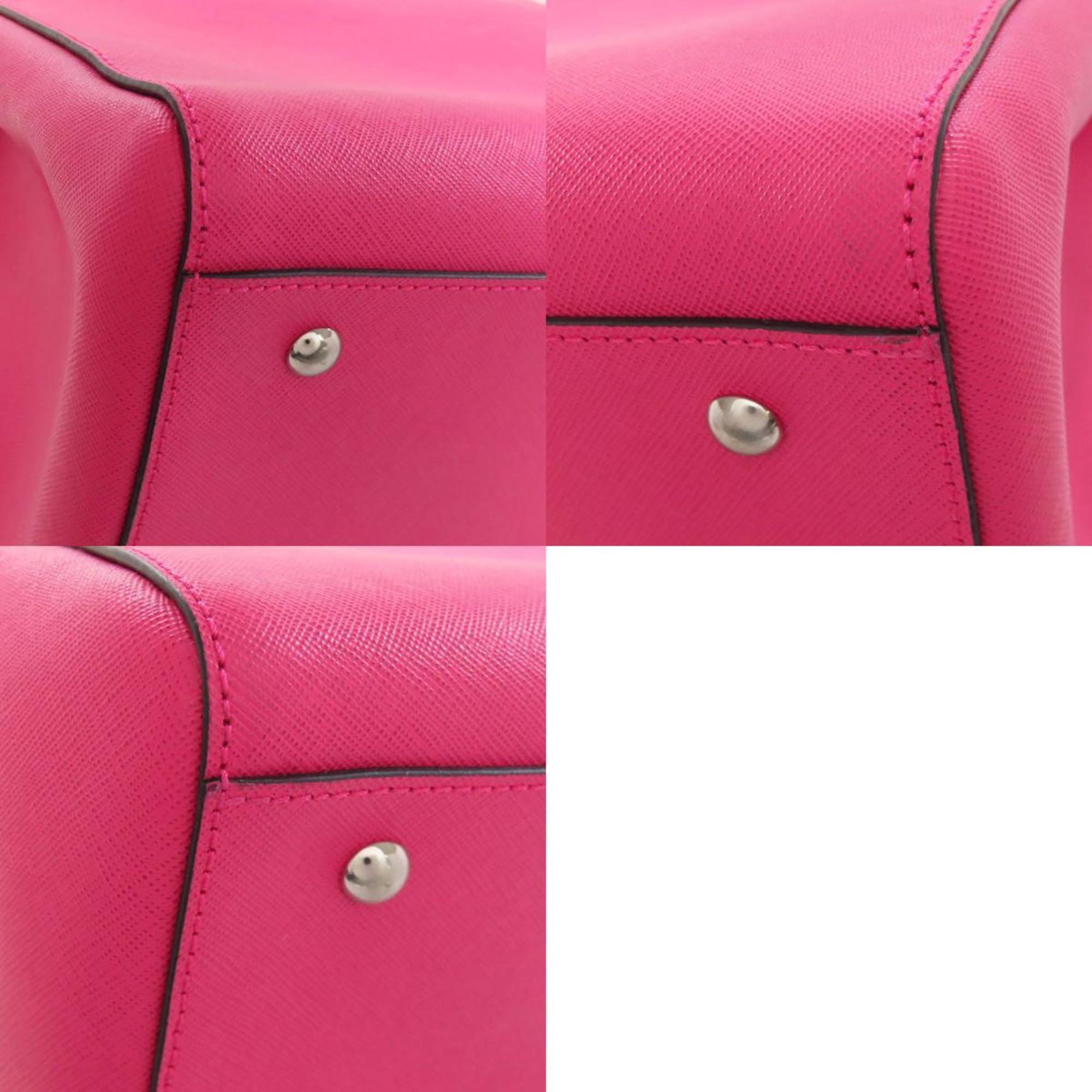 Mcm Pink Leather Tote Bag (Pre-Owned)