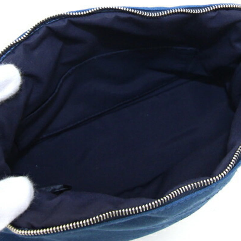 Michael Kors Navy Leather Fanny Pack Sling Bag (Pre-Owned)