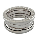 Bvlgari Silver White Gold (18K) Band Ring (Pre-Owned)