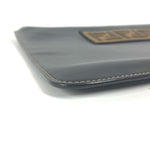 Fendi Black Brown Leather Clutch Bag (Pre-Owned)