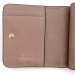 Valentino Garavani Beige Pink Leather Wallet (Bi-Fold) (Pre-Owned)