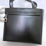 Salvatore Ferragamo Black Leather Handbag Shoulder Bag (Pre-Owned)