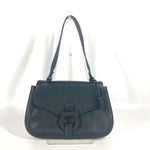 Salvatore Ferragamo Black Leather Shoulder Bag (Pre-Owned)