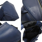 Marc Jacobs Blue Navy Leather Backpack (Pre-Owned)