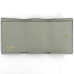 Valentino Garavani Gray Leather Wallet (Tri-Fold) (Pre-Owned)