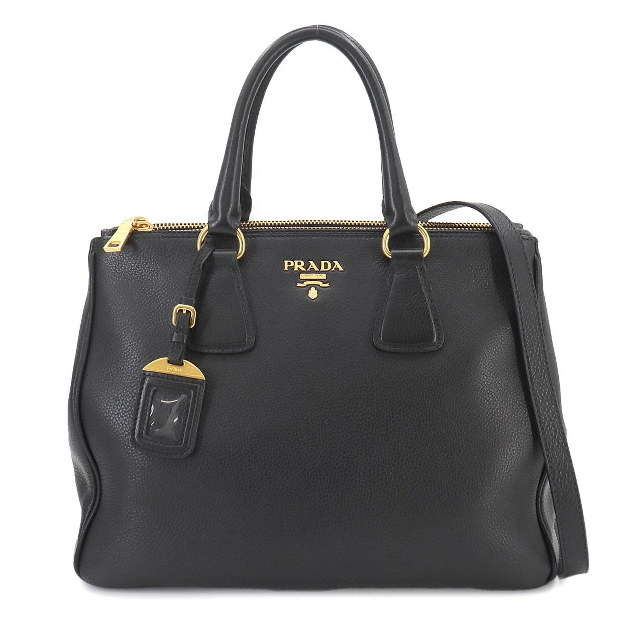 Prada Black Leather Shoulder Bag (Pre-Owned)