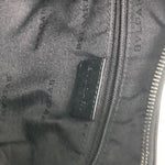 Bvlgari Black Navy Canvas Leather Shoulder Bag (Pre-Owned)