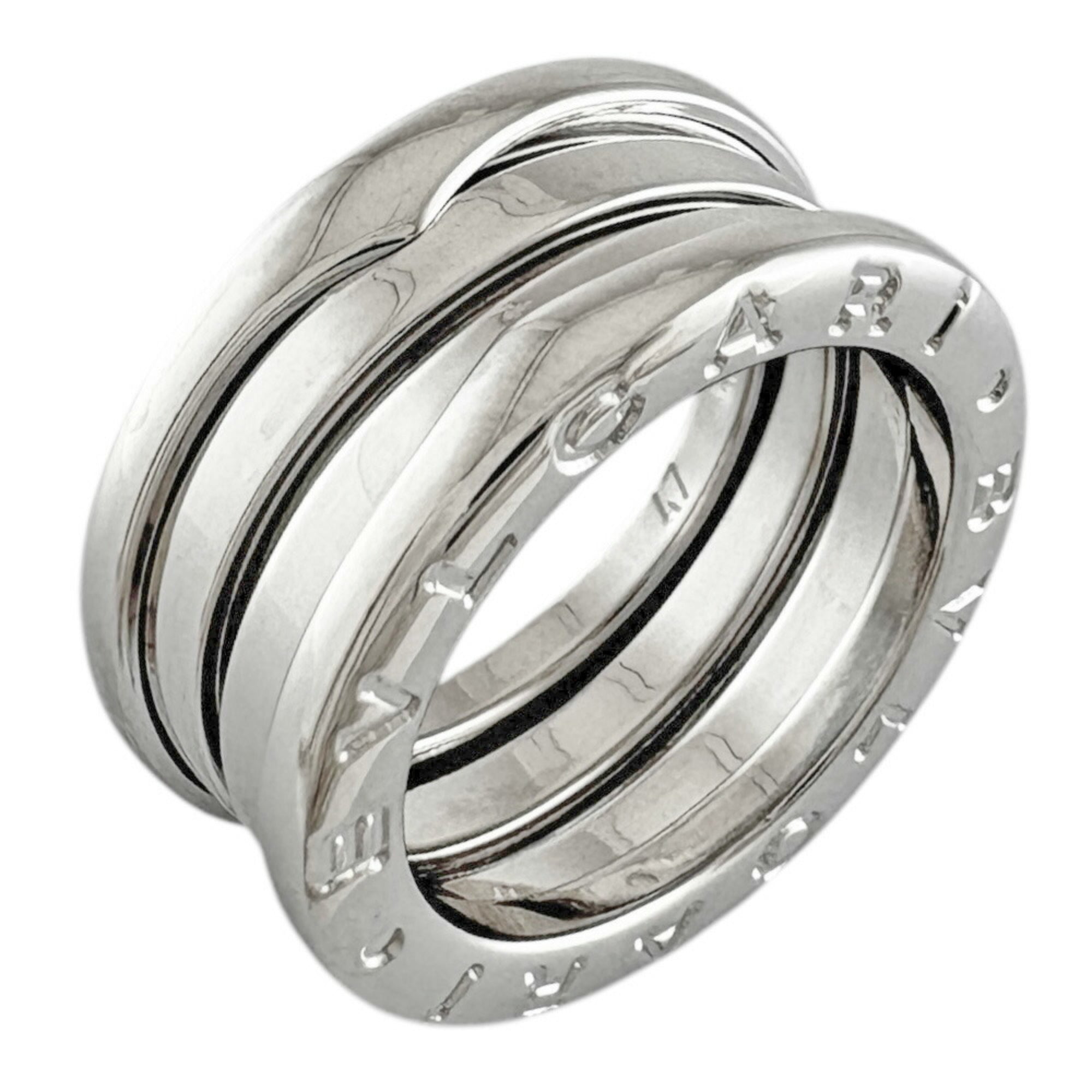 Bvlgari B.Zero1 Silver White Gold (18K) Band Ring (Pre-Owned)