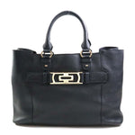 Bvlgari Black Leather Handbag (Pre-Owned)