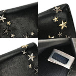 Jimmy Choo Black Leather Long Wallet (Bi-Fold) (Pre-Owned)