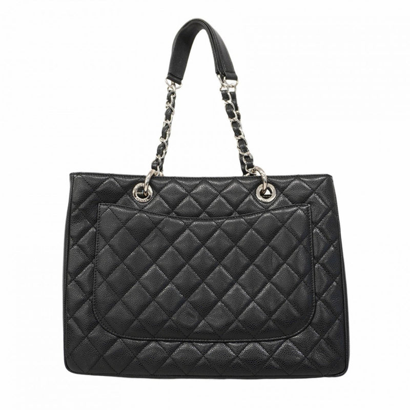 Chanel Black Caviar Leather Tote Bag (Pre-Owned)