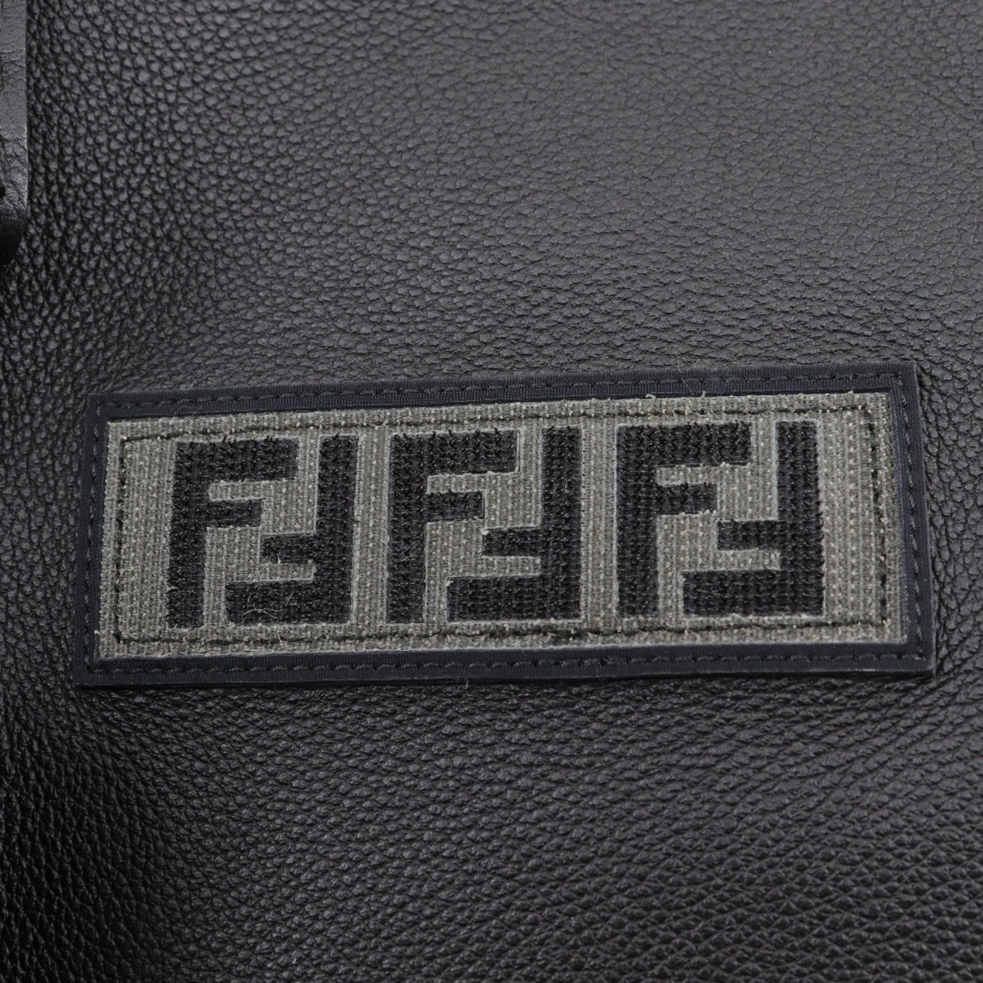 Fendi Black Leather Backpack (Pre-Owned)