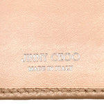 Jimmy Choo Pink Silver Leather Chain/Shoulder Wallet (Pre-Owned)