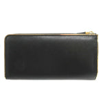 Salvatore Ferragamo Black Leather Long Wallet (Bi-Fold) (Pre-Owned)