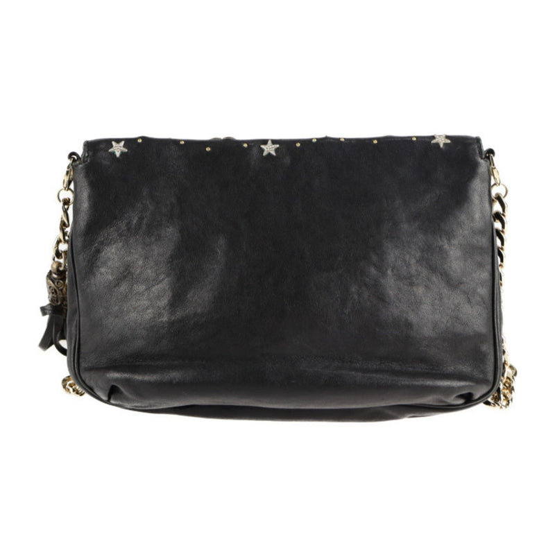 Jimmy Choo Black Leather Shoulder Bag (Pre-Owned)