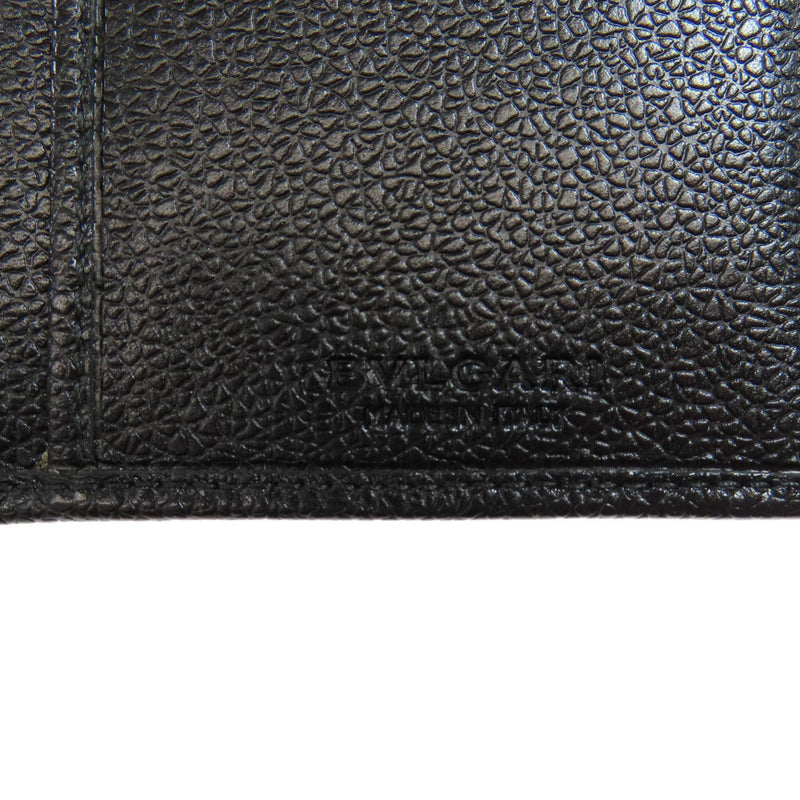 Bvlgari Black Leather Long Wallet (Bi-Fold) (Pre-Owned)